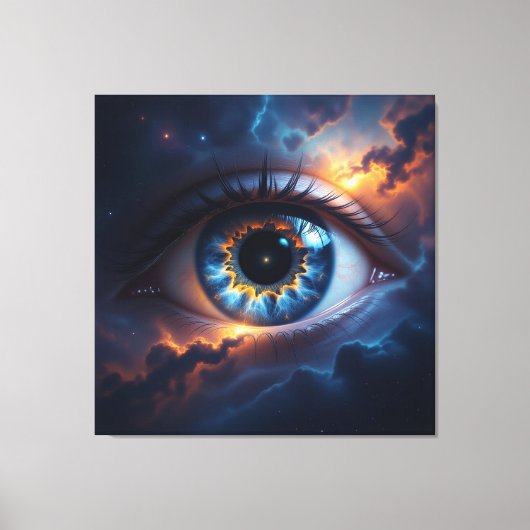Kosmisches Auge Leinwanddruck (Vorderseite)
