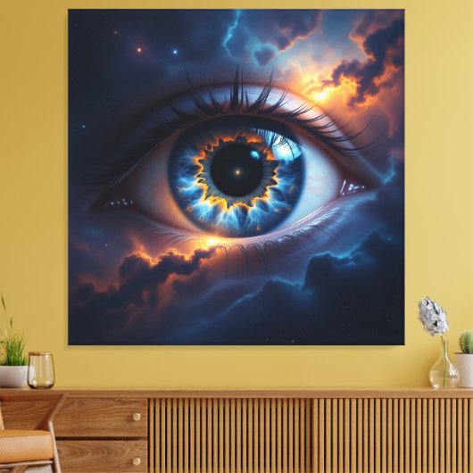 Kosmisches Auge   Leinwanddruck (Insitu (Wohnzimmer))