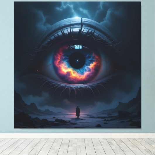 Kosmisches Auge   Leinwanddruck (Insitu (Holzboden))