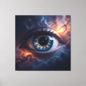 Kosmisches Auge Leinwanddruck (Vorderseite)