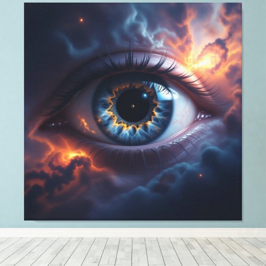 Kosmisches Auge Leinwanddruck (Insitu (Holzboden))