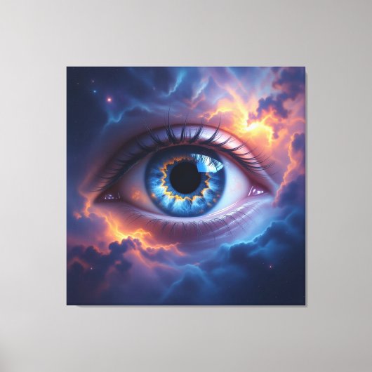 Kosmisches Auge   Leinwanddruck (Vorderseite)