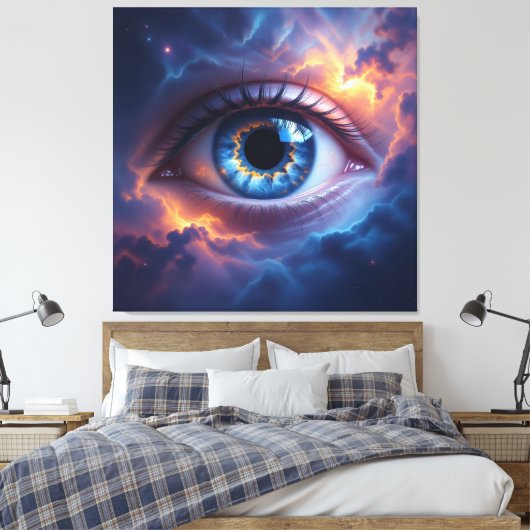 Kosmisches Auge   Leinwanddruck (Insitu (Schlafzimmer))