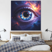 Kosmisches Auge Leinwanddruck (Insitu (Schlafzimmer))