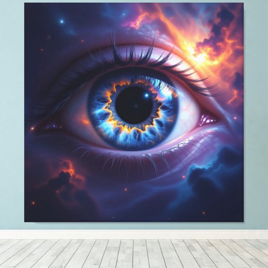 Kosmisches Auge Leinwanddruck (Insitu (Holzboden))