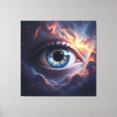 Kosmisches Auge Leinwanddruck (Vorderseite)