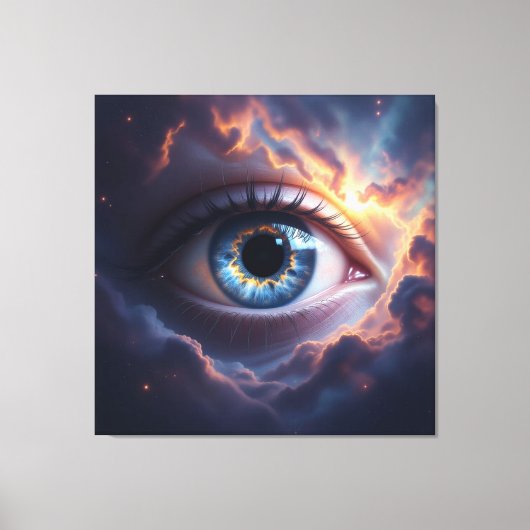 Kosmisches Auge Leinwanddruck (Vorderseite)