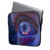 Kosmisches Augenlicht Laptopschutzhülle (Vorderseite Links)