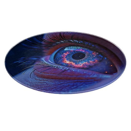 Kosmisches Augenlicht Schneidebrett (Ecke)