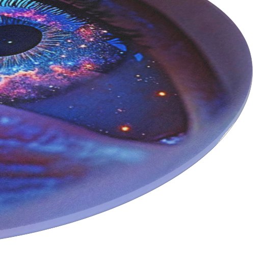 Kosmisches Augenlicht Schneidebrett (Ecke)