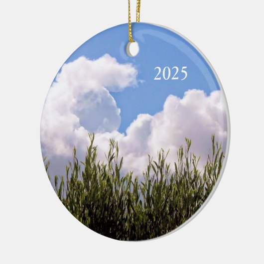 Kosmisches Baby Keramik Ornament (Links)