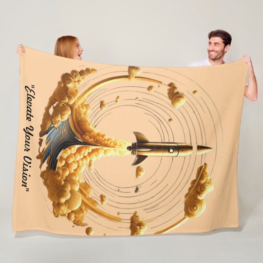 "Kosmisches Barrieren durchbrechen" Fleecedecke (Beispiel)