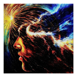 Kosmisches Bewusstsein - Abstraktion Poster