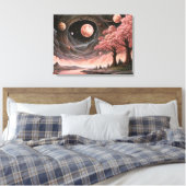 Kosmisches Blossom Leinwanddruck (Insitu (Schlafzimmer))