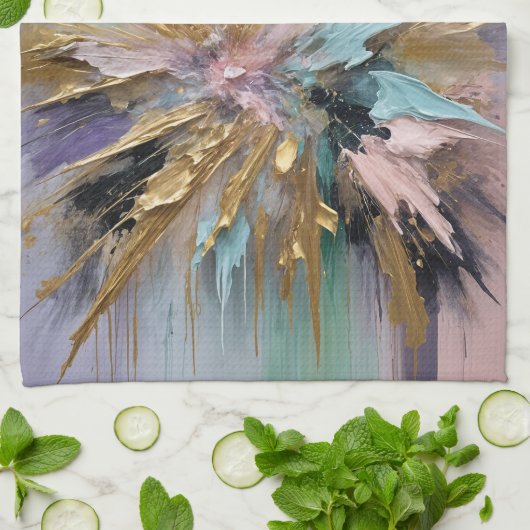 kosmisches Blut Geschirrtuch (Gefaltet)