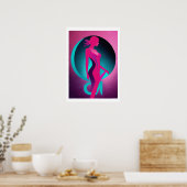 kosmisches Blut Poster (Küche)