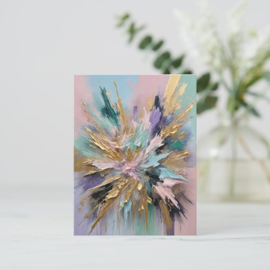 kosmisches Blut Postkarte (Stehend Vorderseite)