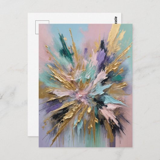 kosmisches Blut Postkarte (Vorne/Hinten)