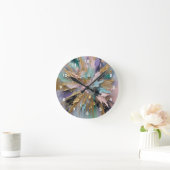 kosmisches Blut Runde Wanduhr (Zuhause)