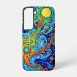 Kosmisches Blut: Surrealer Energiefluss Samsung Galaxy Hülle