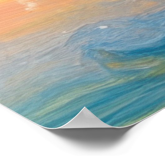 Kosmisches Blut - Weibchen mit weißer Schmetterlin Poster (Ecke)