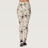 kosmisches, braunes Sternmuster Leggings (Rückseite)