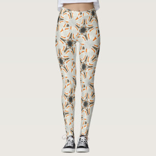kosmisches, braunes Sternmuster Leggings