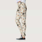 kosmisches, braunes Sternmuster Leggings (Links)
