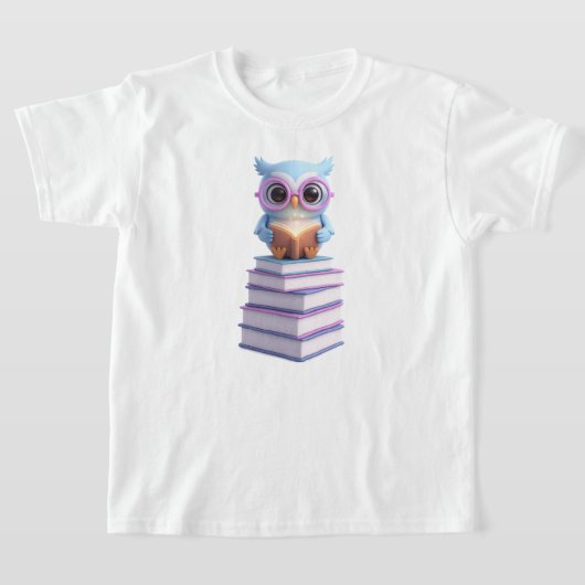 Kosmisches Buch-Uhu T-Shirt (Ablage )