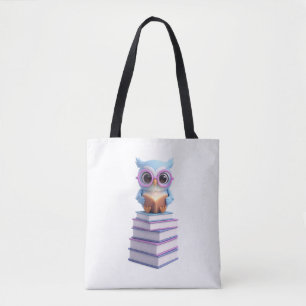 Kosmisches Buch-Uhu Tasche
