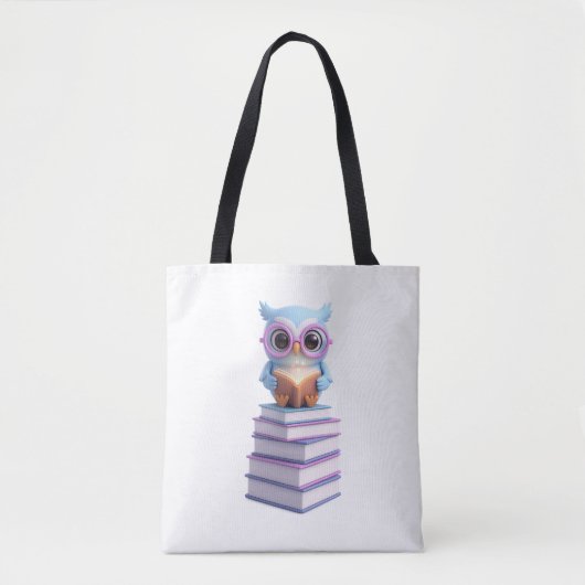 Kosmisches Buch-Uhu Tasche (Vorderseite)