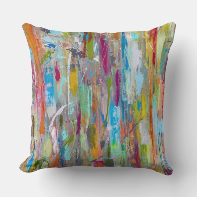 Kosmisches Chaos 20 x 20 Poly Throw Kissen (Vorderseite)