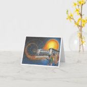 Kosmisches choo choo karte (Gelbe Blume)