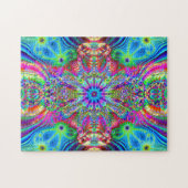 Kosmisches Creatrip - psychedelischer trippy Puzzle (Horizontal)