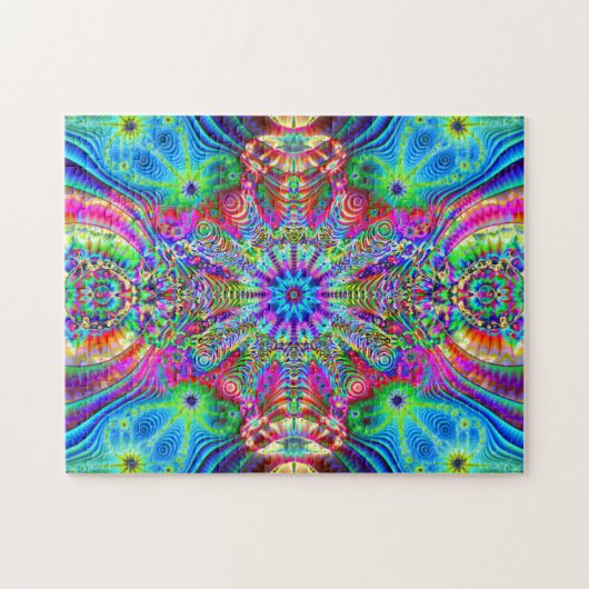 Kosmisches Creatrip - psychedelischer trippy Puzzle (Horizontal)