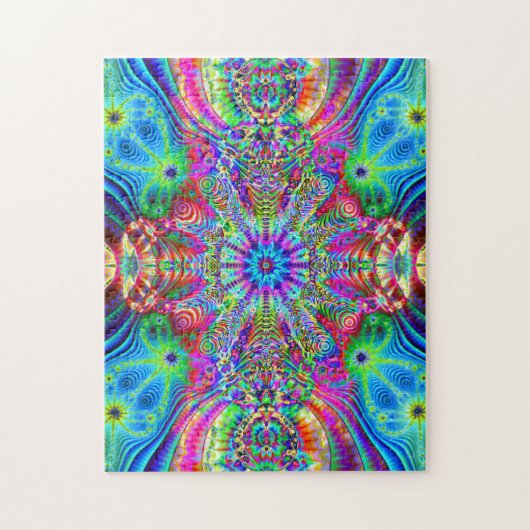 Kosmisches Creatrip - psychedelischer trippy Puzzle (Vertikal)