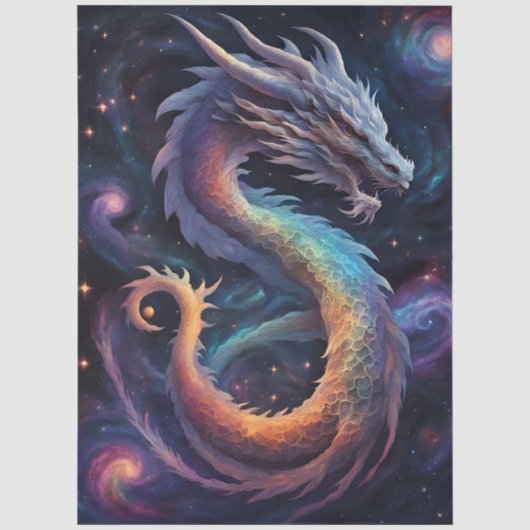 kosmisches Drachen-Tissue-Papier Seidenpapier (Vorderseite)