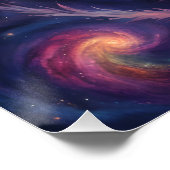 kosmisches Drachenposter Poster (Ecke)