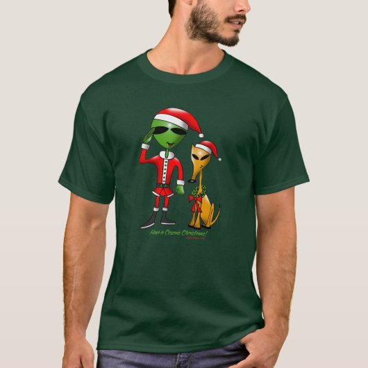 Kosmisches Dunkelheits-Kleid des Weihnachten2 T-Shirt (Vorderseite)