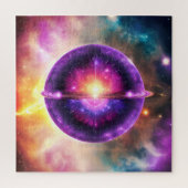 kosmisches, dynamisches, farbenprächtiges mystisch puzzle (Vertikal)