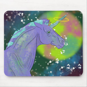 Kosmisches Einhorn 10 Mousepad