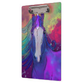 Kosmisches Einhorn 5 Klemmbrett (Links)