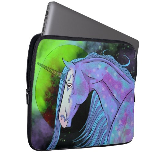 Kosmisches Einhorn 6 Laptopschutzhülle (Vorne Rechts)