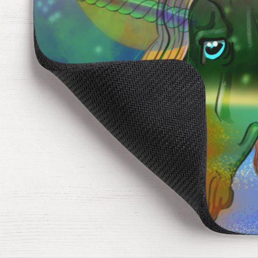 Kosmisches Einhorn 8 Mousepad (Ecke)