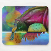 Kosmisches Einhorn 8 Mousepad (Vorne)