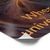 Kosmisches Energiekreuz Poster (Ecke)