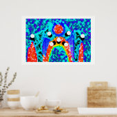 Kosmisches Ereignis im Weltraum Poster (Küche)