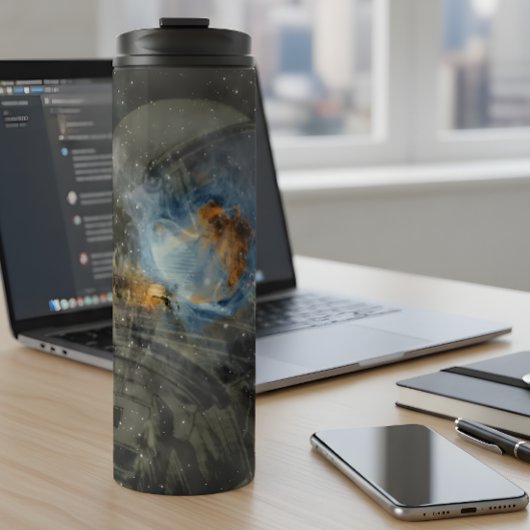 Kosmisches Explorer-Wärmetumbler Thermosbecher
