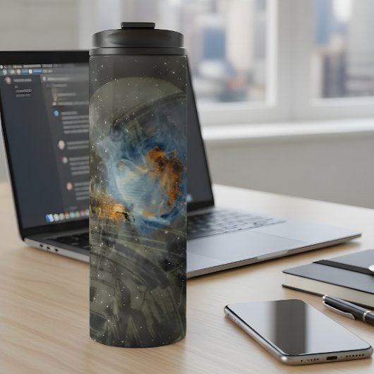 Kosmisches Explorer-Wärmetumbler Thermosbecher