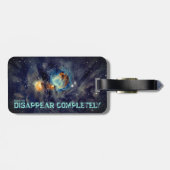 Kosmisches Fluchtgepäckanhänger Gepäckanhänger (Rückseite horizontal)